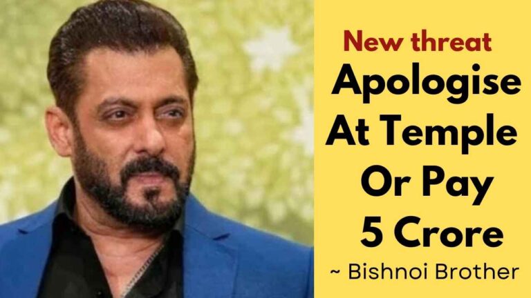 Apologize or you will get kill new threat to Salman khan